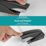 AFMAT Stapler for Desk, 50 Sheets Effortless Stapler, Ergonomic Office Stapler, Low Force, One Touch Stapling Desk Stapler, Built-in Staple Remover, Portable & Space Save Size, Good for Home & Office - Image 6